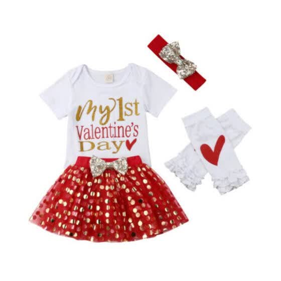 newborn valentine's day outfit girl