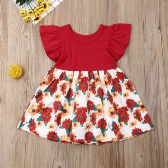 red floral dress outfit