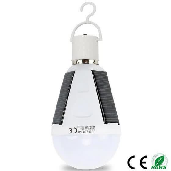 Rechargeable Led Bulb E27 Solar Lamp Outdoor Emergency
