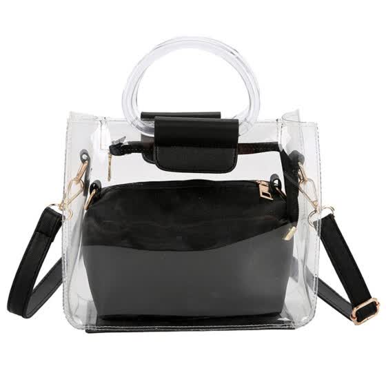 transparent shoulder bag