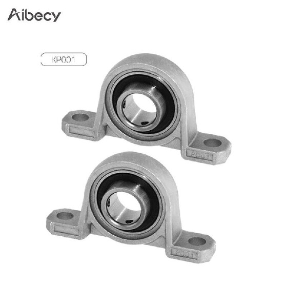 2pcs Zinc Alloy 8mm Bore Mounted Self-aligning Ball Bearing Pillow Block