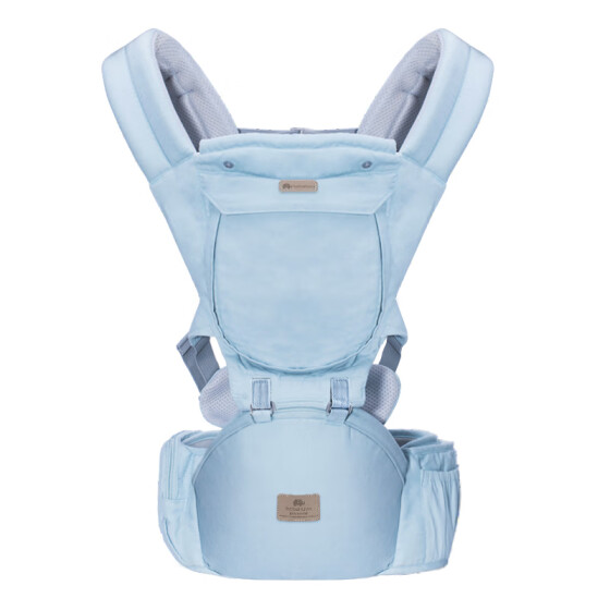 blue baby carrier