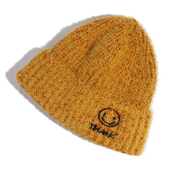 embroidered wool hat