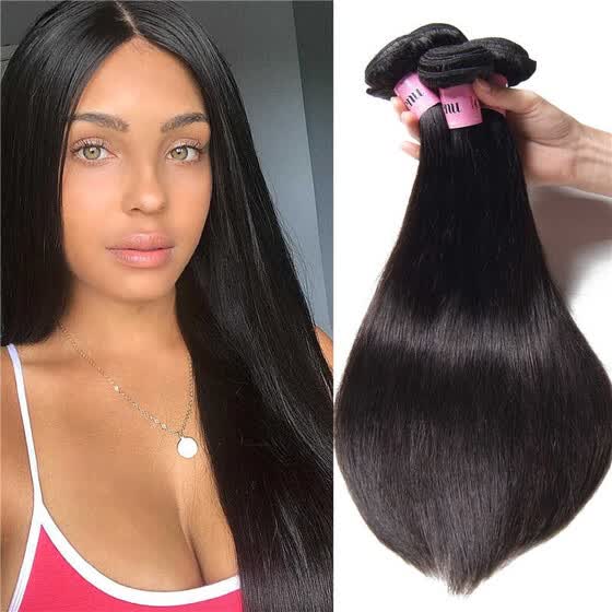 Shop Unice Hair 3 Bundles Indian Hair Straight Human Hair Weaves