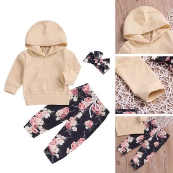 girls floral hoodie