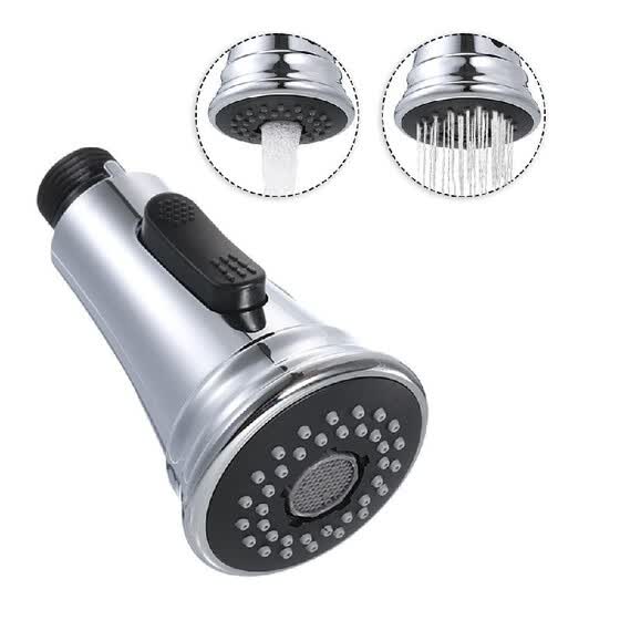 Pull Down Faucet Spray Head 2 Functions With Check Valve