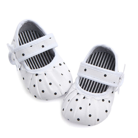 Newborn Baby Girl Soft Sole Canvas Crib Shoes Anti-slip Sneaker Prewalker