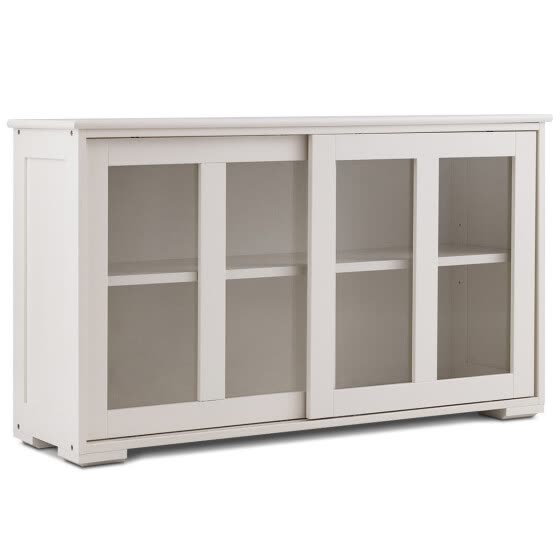 Shop Sideboard Buffet Cupboard Storage Cabinet With Sliding Door