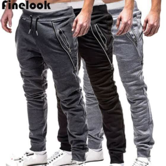 jogger pants with long socks