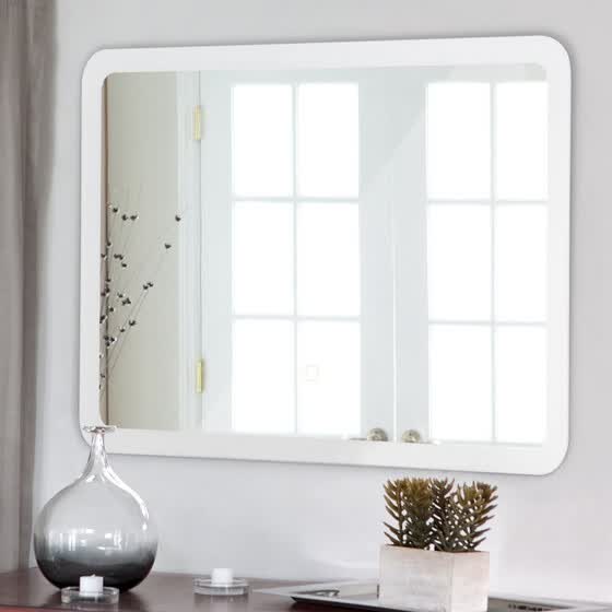 Led Wall Mounted Bathroom Rounded Arc Corner Mirror W Touch Led Wall Mounted Bathroom Rounded Arc