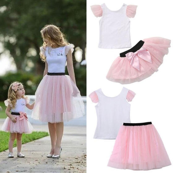 mother and baby dress set