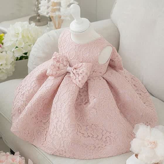 crochet lace flower girl dress