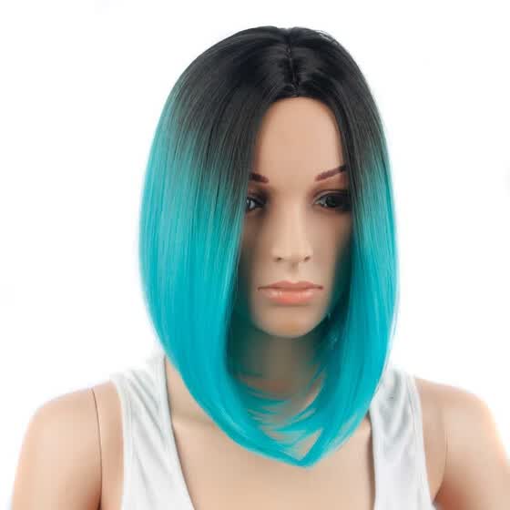 Shop Amazing Star Tow Tone Full Cap Wig Synthetic Ombre Hair Wigs