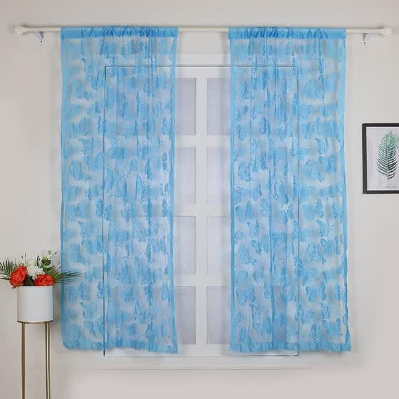 Shop 2pcs 100 200cm Novelty Butterfly Pattern Decor Window Room