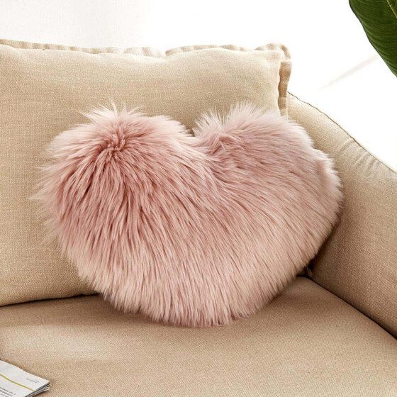 Sofa Pillowcase Plush Square Pillow Case Furry Fluffy Cushion Cover Home Decor