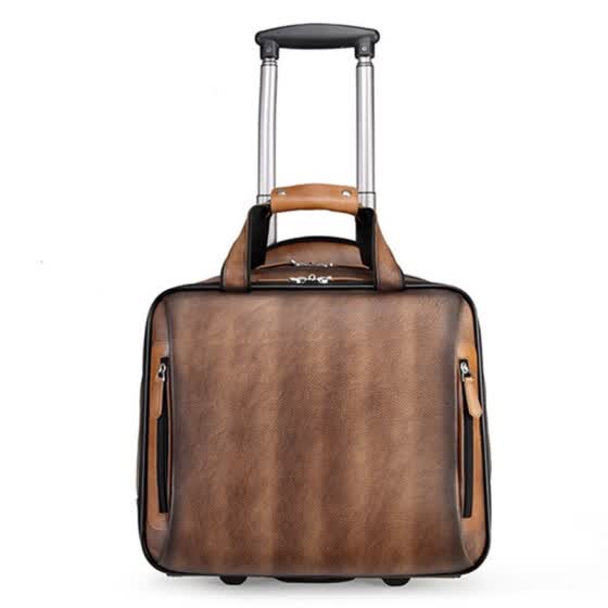 leather trolley bag online