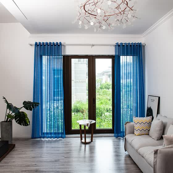 Shop Gobestart Leaves Sheer Curtain Tulle Window Treatment Voile