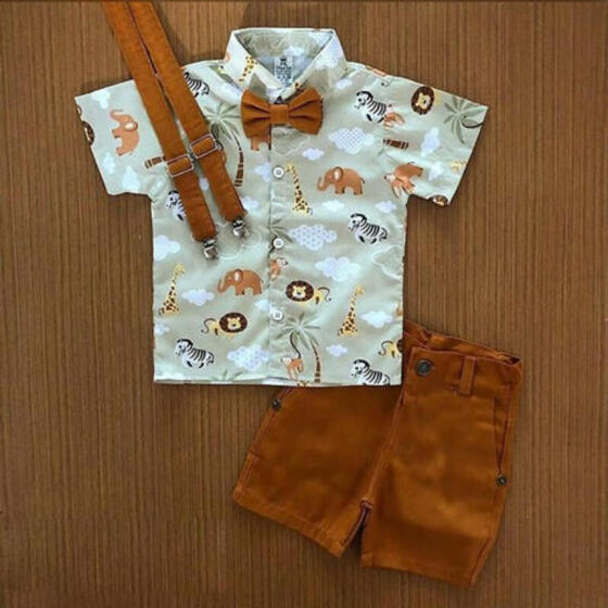Long Pants Clothes Outfits Gentleman Set 2pcs Toddler Baby Boys Kids Shirt Tops