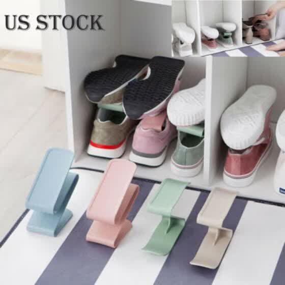 Shop Easy Shoes Organizer Shoe Slots Space Saver Plastic Holder Rack Storage 4 Color Online From Best Boys Shoes On Jd Com Global Site Joybuy Com