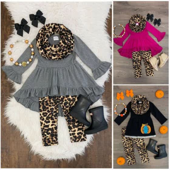 leopard print baby girl outfit