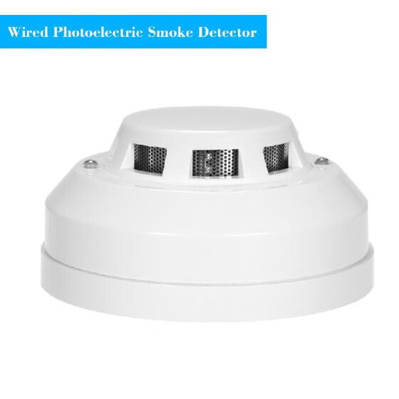 Shop Wired Photoelectric Smoke Detector High Sensitive Smoke Alarm