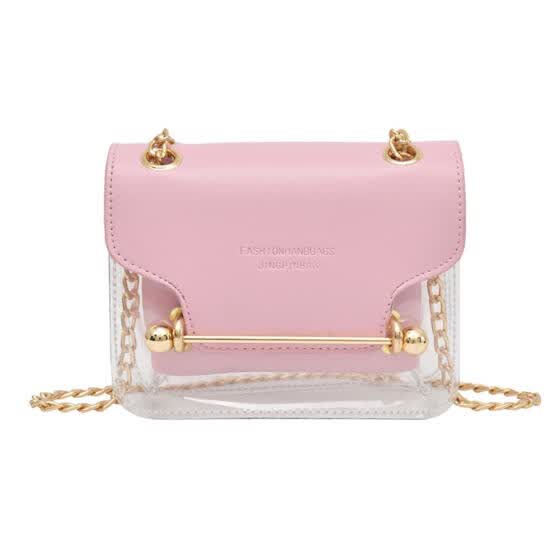 transparent jelly shoulder bag