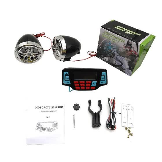 Motorcycle Handlebar Mp3 Player Bt Speaker Alarm Clock Fm Mp3 Player Bt Speaker Alarm Clock Fm