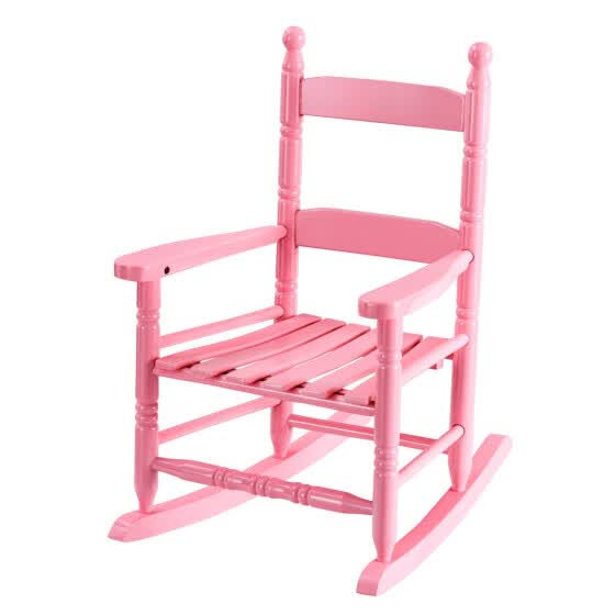 pink childrens rocking chair