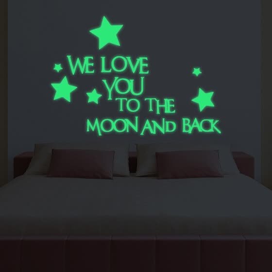 Shop 1 Set 3d Star Glow In The Dark Luminous Ceiling Wall Stickers