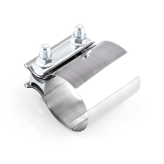 KKmoon Exhaust Clamp 2-inch Lap Joint Exhaust Band Clamp Universal Stainless Steel for 2-inch ID to 2-inch OD Exhaust Pipe Connection 
