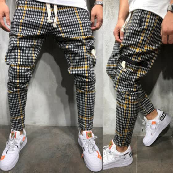 nike plaid joggers