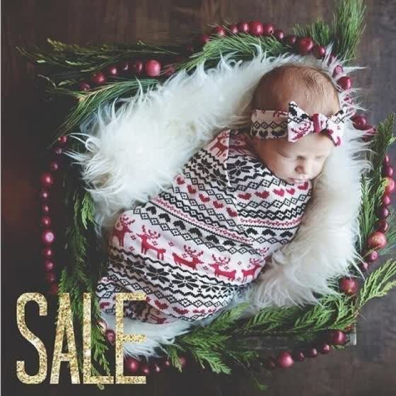 christmas swaddle wrap