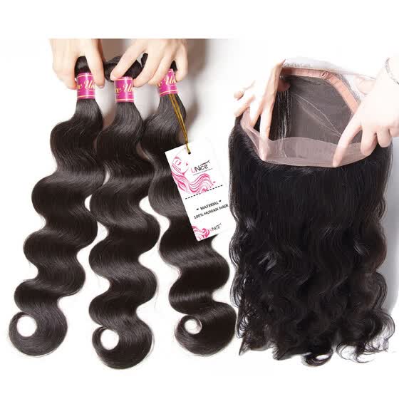 Shop Unice 8a Brazilian Body Wave Virgin Human Hair Bundles With
