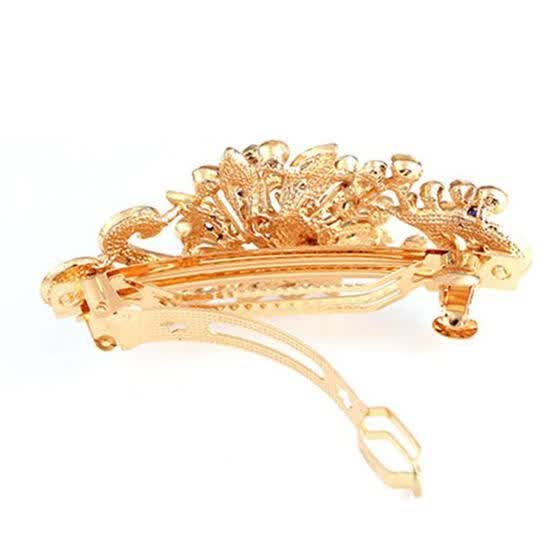 Shop Peacock Rhinestone Hair Pins Hairpins Clip Hairpin Hair