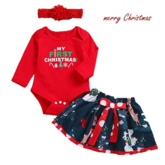 my first christmas baby dress