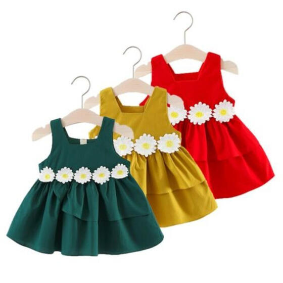 US Princess Kids Baby Girl Clothes Party Pageant Wedding Bridesmaid Tutu Dresses