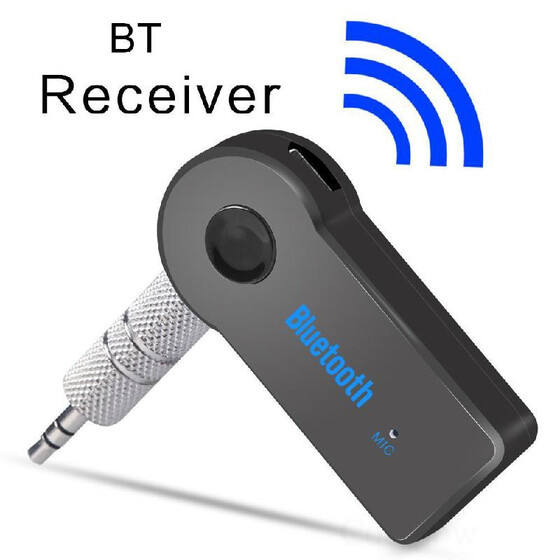 3.5mm Wireless BT AUX Audio Stereo Music Home Car Receiver Adapter Mic