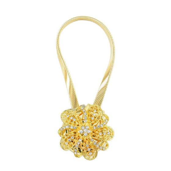 Shop Magnetic Flower Curtain Tiebacks Decorative Curtain Drapery