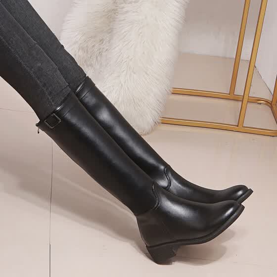 black formal boots womens
