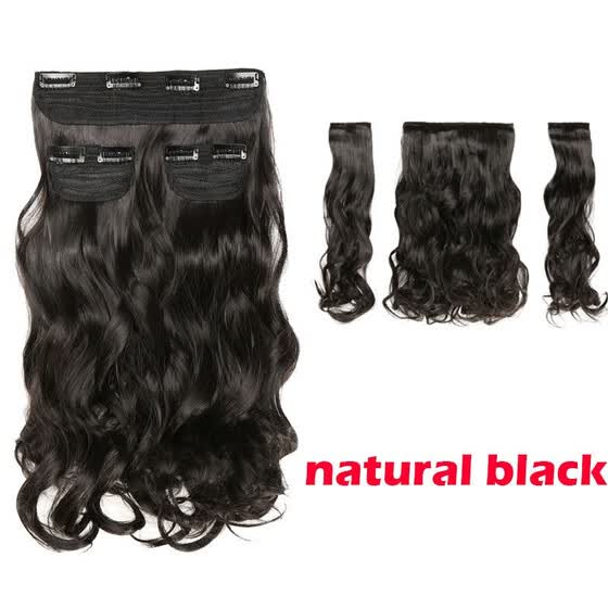 Shop 20 Clip In Hair Extension 3 Pcs 8 Clips 3 4 Full Head Real