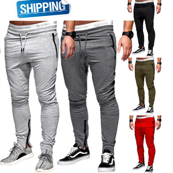 Mens Met-X Jogging Bottoms Casual Slim Fit Pants Mens Trouser Fitness Fashion G