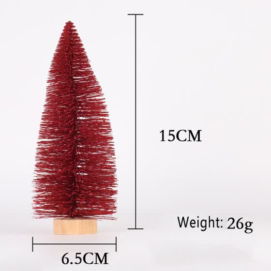 Shop Christmas Tree Sisal Silk Miniature Pine Decoration Tabletop