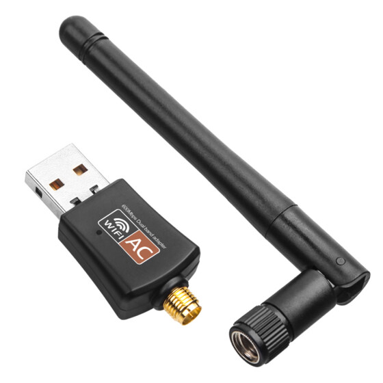 600Mbps Wireless USB Wifi Adapter Dongle Band 2.4G w//Antenna 802.11 ac For PC TO