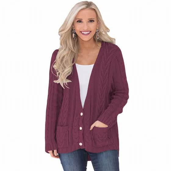 deep v cardigan