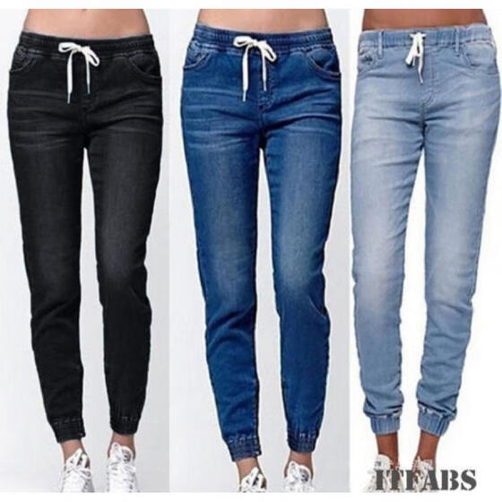 BLACK MOTO JEGGINGS Zipper Stretch Motorcycle Leggings Skinny Jeans Women S M L