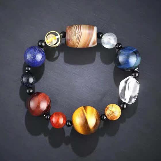 Shop Eight Planets Natural Stone Bracelet Astronomical Solar