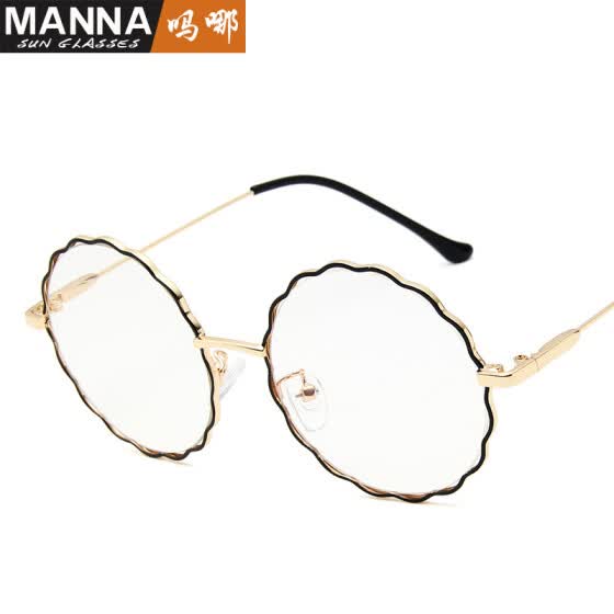 Shop European And American Trend New Glasses Frame Fashion Flower Round Frame Flat Mirror Personality Street Decoration Decor Online From Best Women S Sunglasses On Jd Com Global Site Joybuy Com