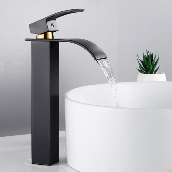 Luxury Waterfall Bathroom Counter Top Basin Mixer Tap Taps Sink Tall Chrome Faucet From Best Kitchen Faucets On Jd Com Global Site Joy - Best Bathroom Basin Mixer Taps