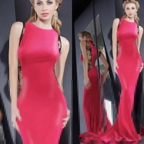 maxi bodycon evening dress