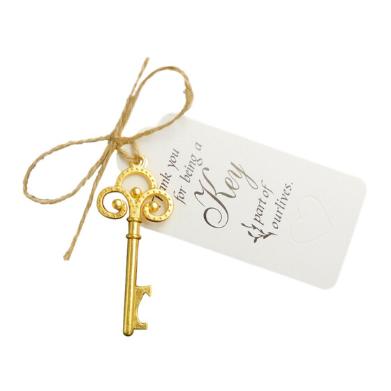 Jasmine Flower Image Design Metal Bottle Opener Keyring in Gift Box